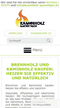 Mobile Screenshot of kaminholz-guenstiger.de