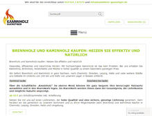 Tablet Screenshot of kaminholz-guenstiger.de
